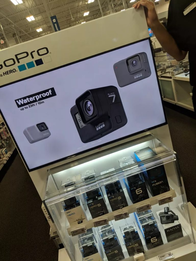 GoPro Hero 7 leaked via store display.