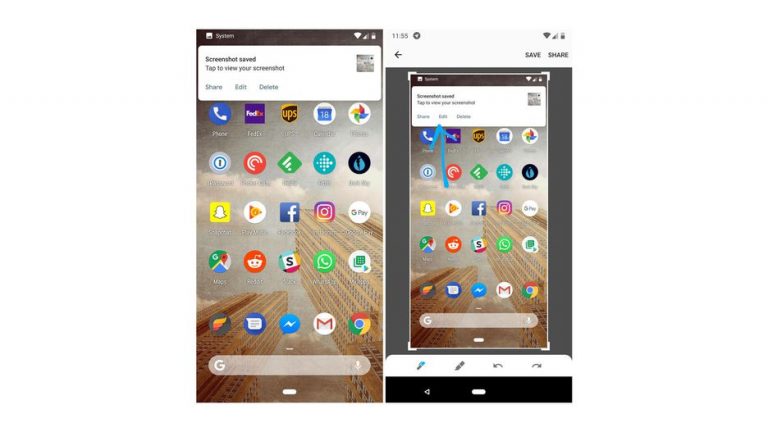 android pie ui