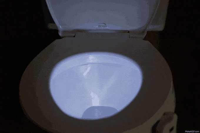 toilet bowl light