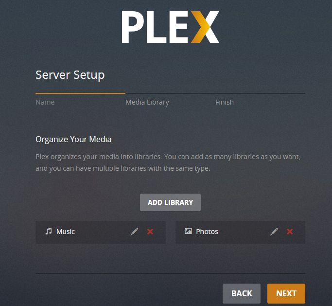 plex organize media