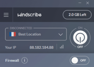 windscribe vpn free login