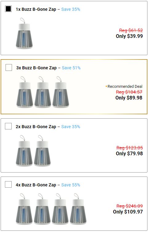 Buzz B-Gone Zap 가격