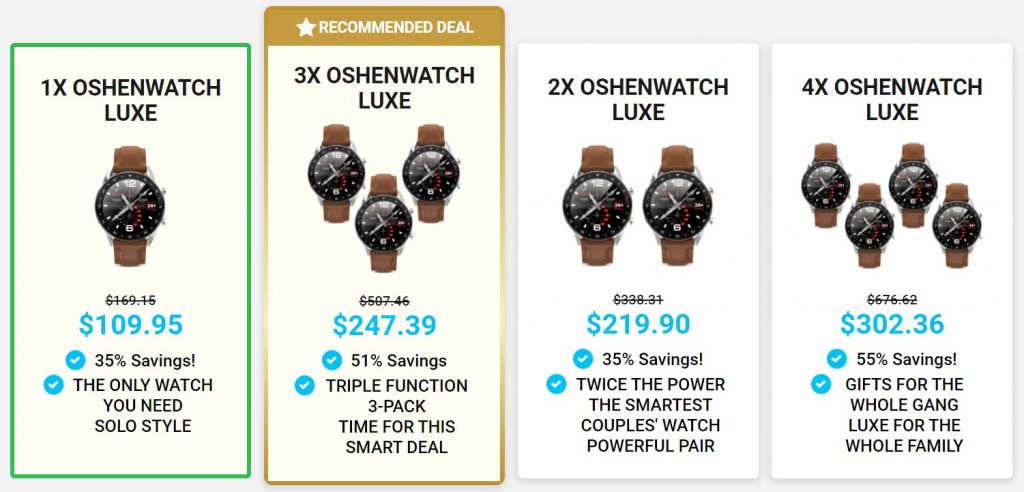 oshenwatch luxe preço