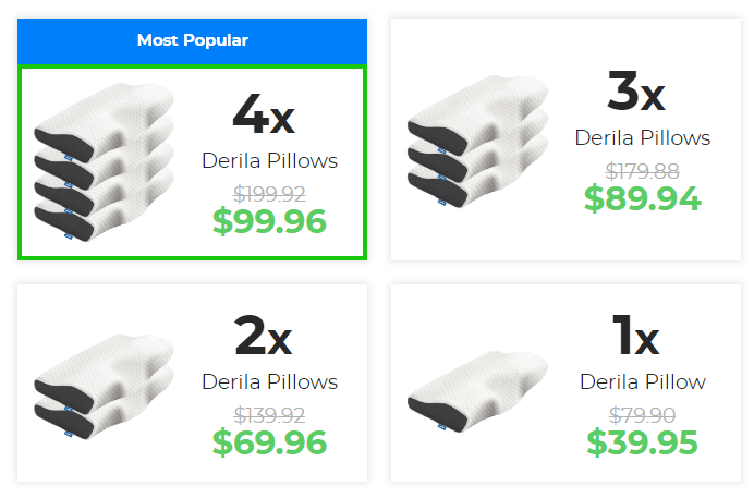 derila pillow price