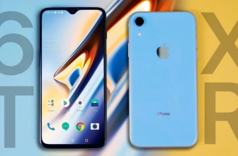 The comparison between iPhone XR vs OnePlus 6T
